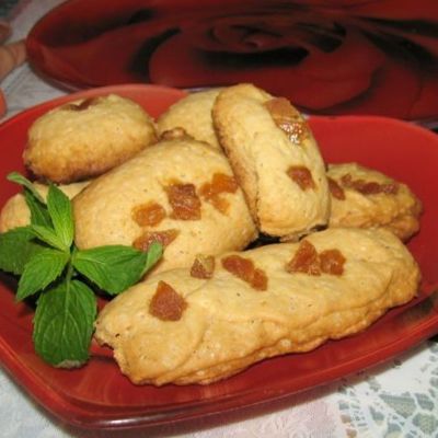 Печенье с цукатами из имбиря